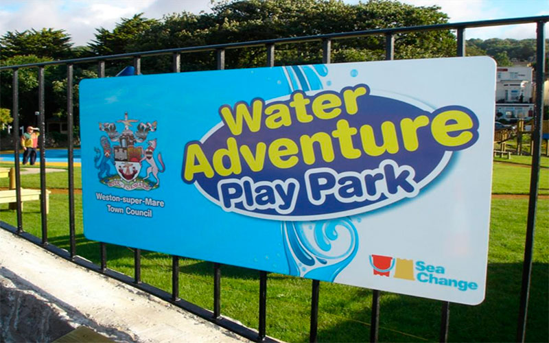 Weston-super-Mare Waterpark Sign