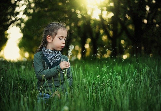 Child in nature