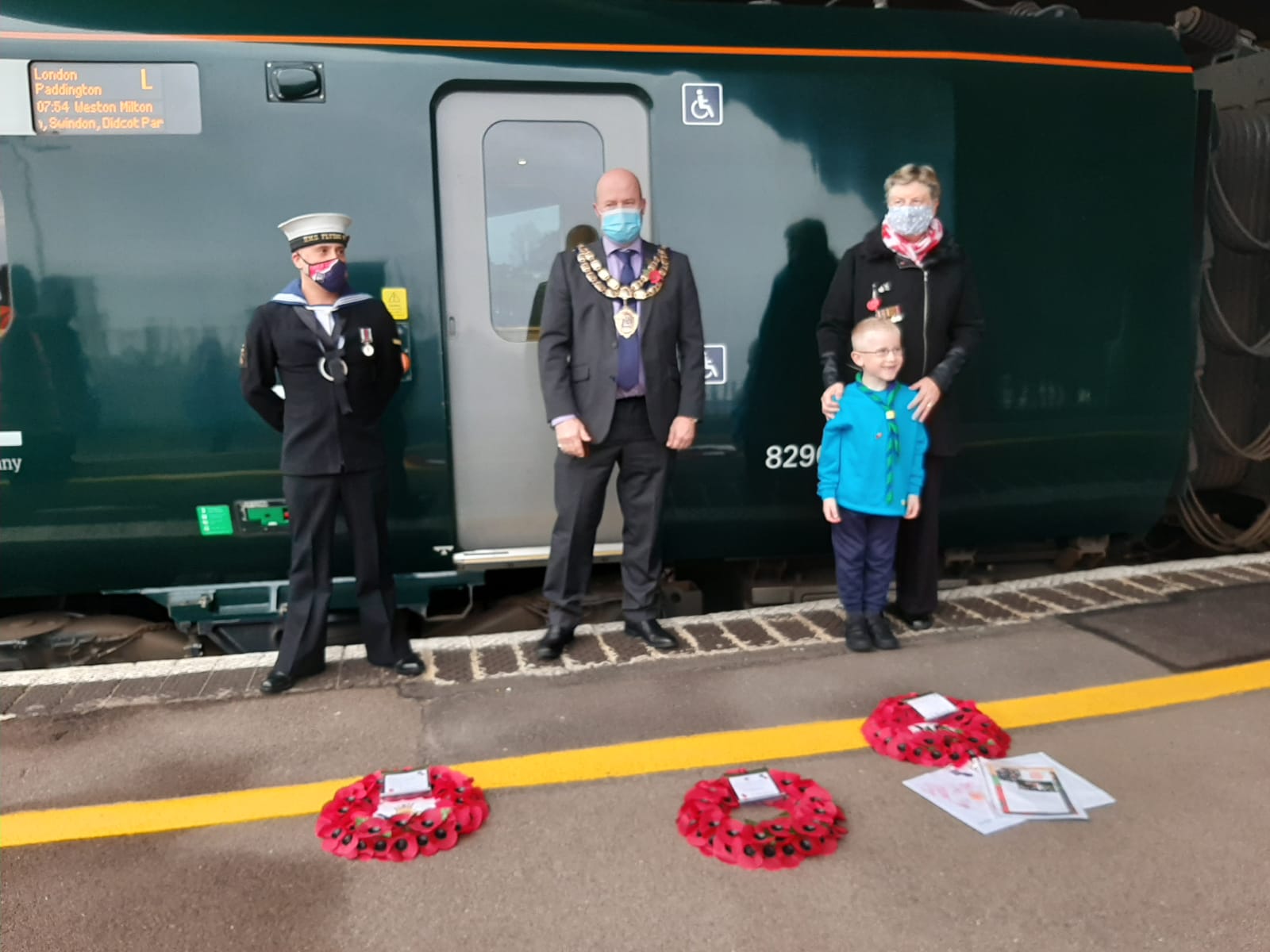 Poppy's with the train