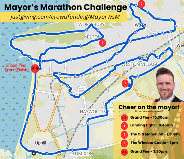 Mayor's Marathon Around Weston to Support Weston Foodbank A Community
