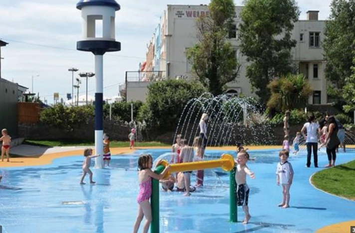 Water adventure play park in Weston.
