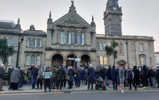 Town Council meeting at the Town Hall.